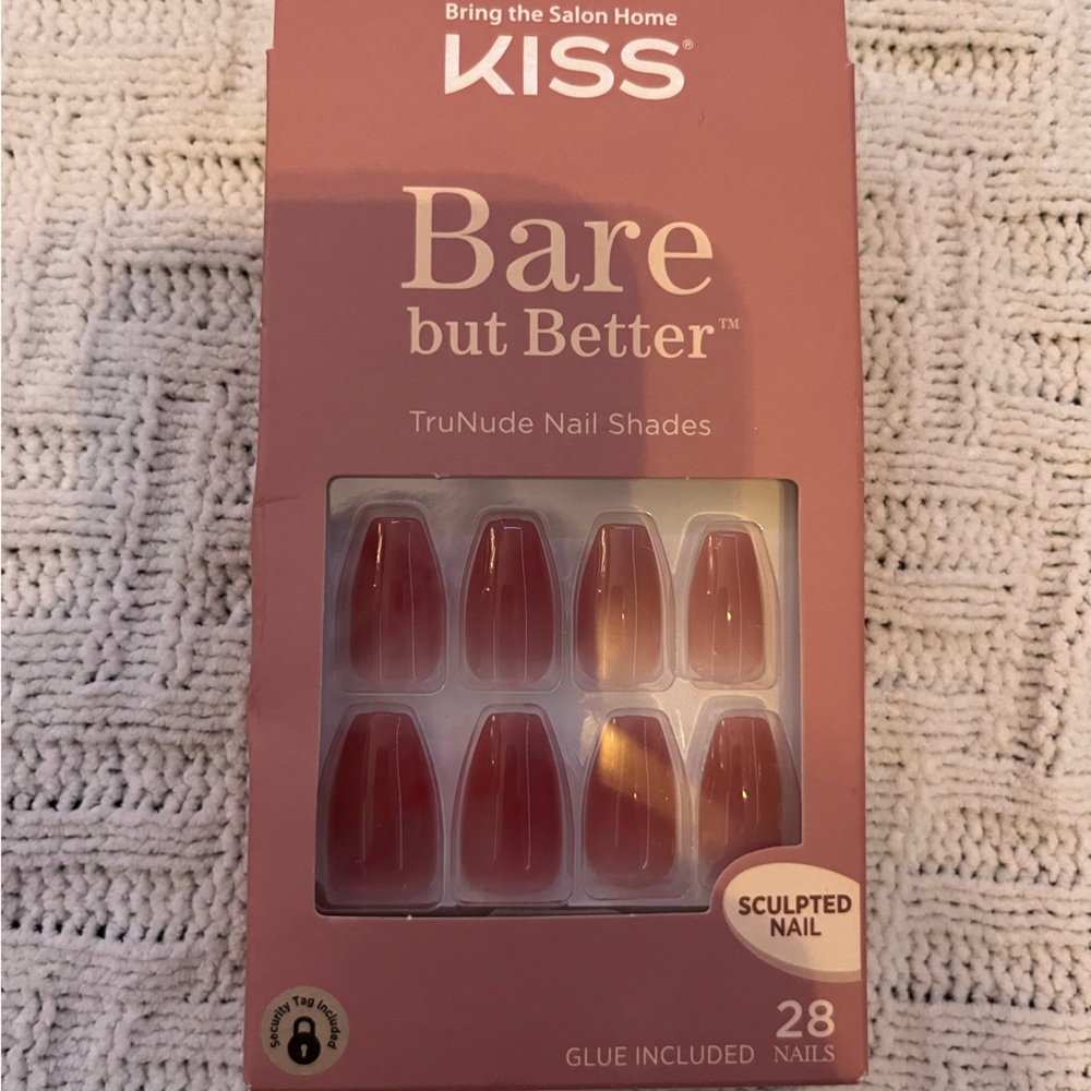 Kiss Bare but Better Sculpted Nail Set - Nude Pink